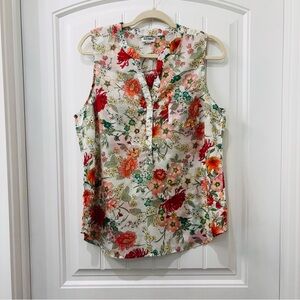 Old Navy Women’s Cotton Semi-Sheer Floral Sleeveless Top Size L